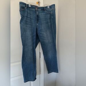 J Jill Denim Jeans Women's Size 22 Boyfriend Straight Leg Ankle Stretch